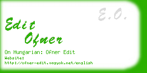 edit ofner business card